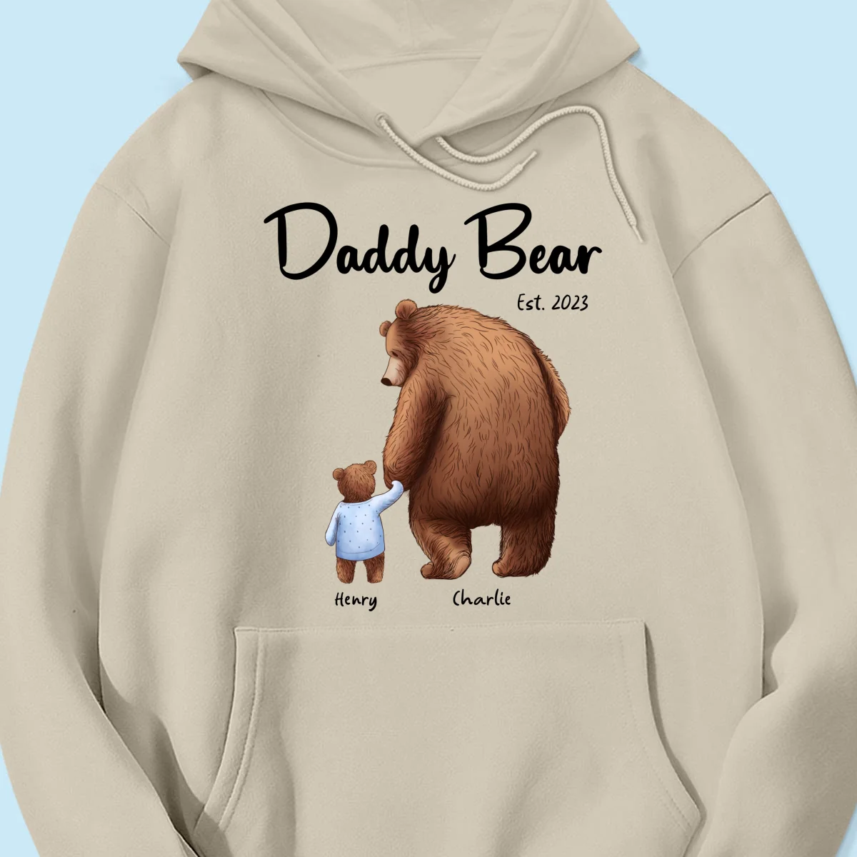 Daddy Bear Est. Papa Bear Father‘s Day Gift For Husband Dad Grandpa Personalized Shirt - Image 16
