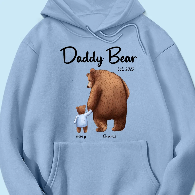 Daddy Bear Est. Papa Bear Father‘s Day Gift For Husband Dad Grandpa Personalized Shirt - Image 17