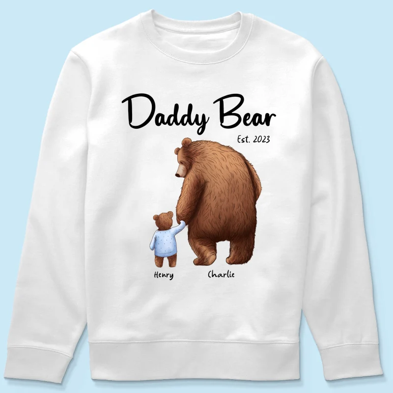 Daddy Bear Est. Papa Bear Father‘s Day Gift For Husband Dad Grandpa Personalized Shirt - Image 18