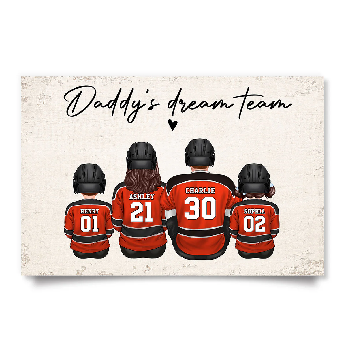 Hockey Team Personalized Poster, Gift For Family - Image 3