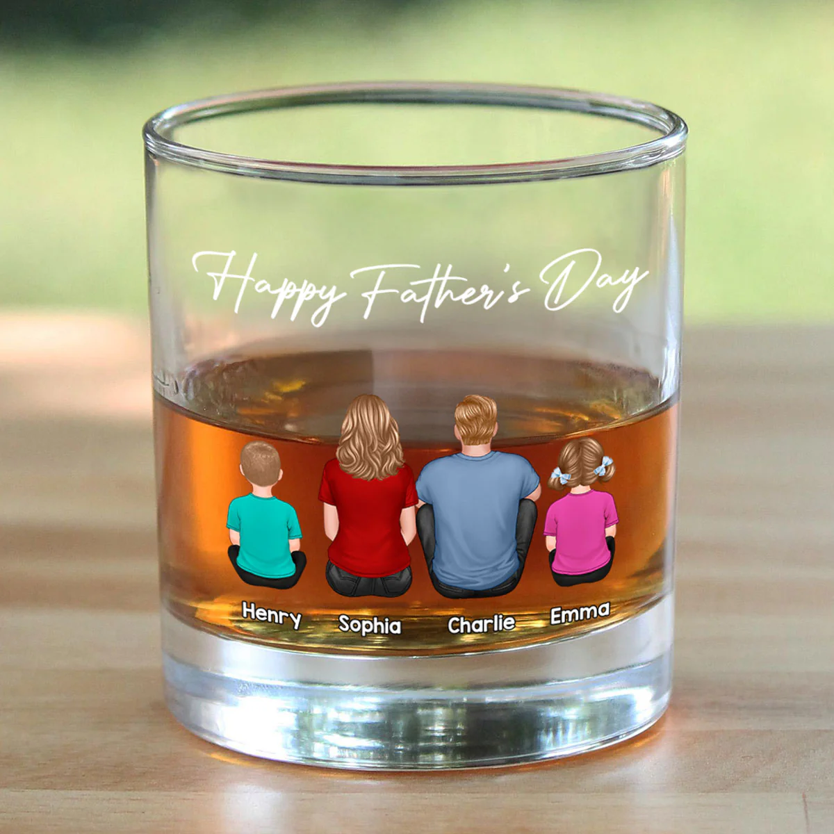 Daddy's Team Personalized Wine Glass, Heartfelt Father's Day Gift For Dad - Image 11