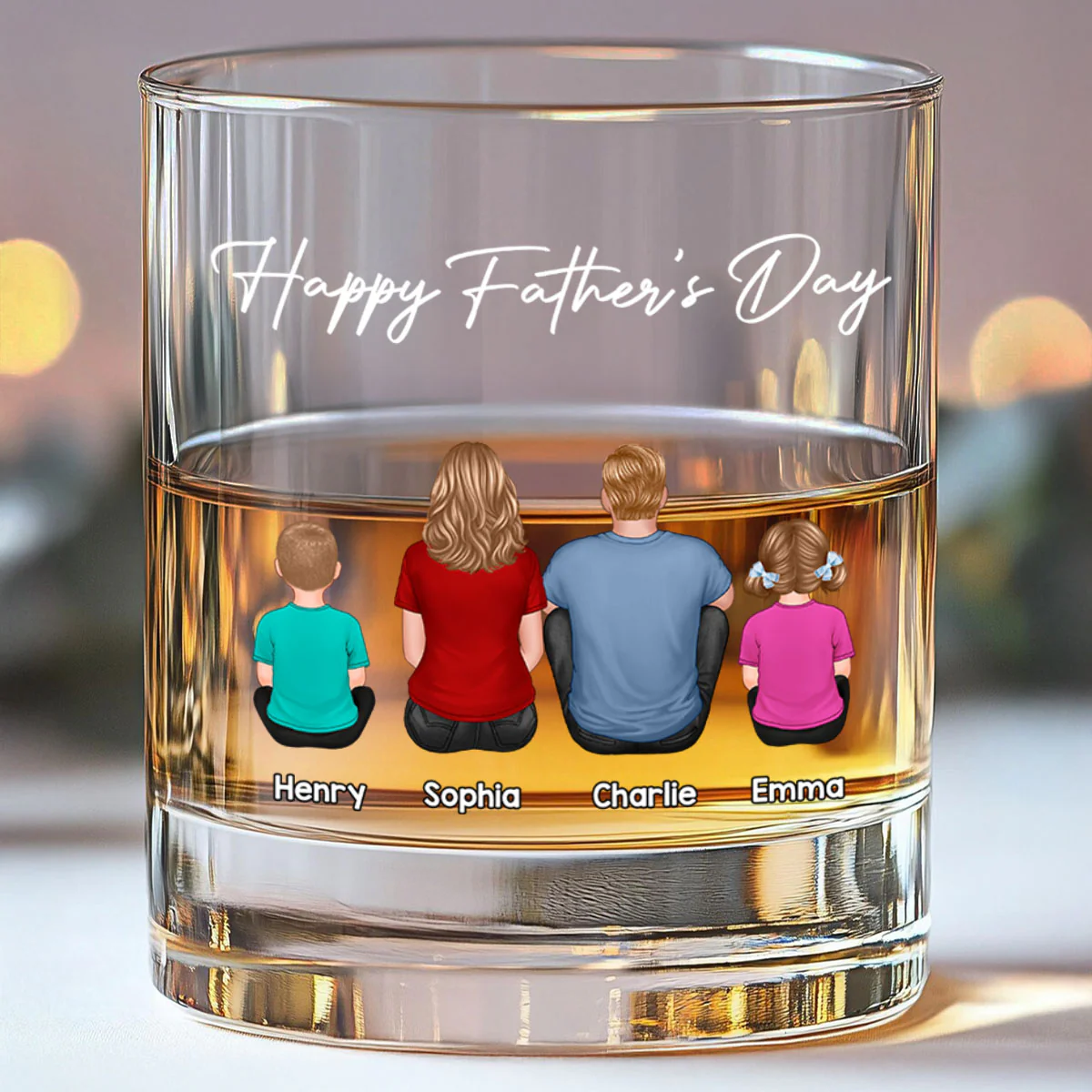 Daddy's Team Personalized Wine Glass, Heartfelt Father's Day Gift For Dad - Image 12