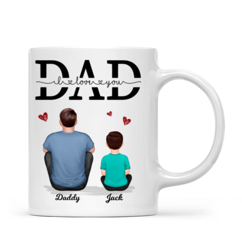 Dad We Love You Personalized Mug, Gift For Dad, Husband - Image 10