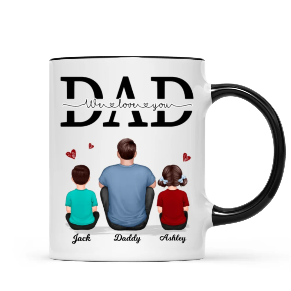 Dad We Love You Personalized Mug, Gift For Dad, Husband - Image 5