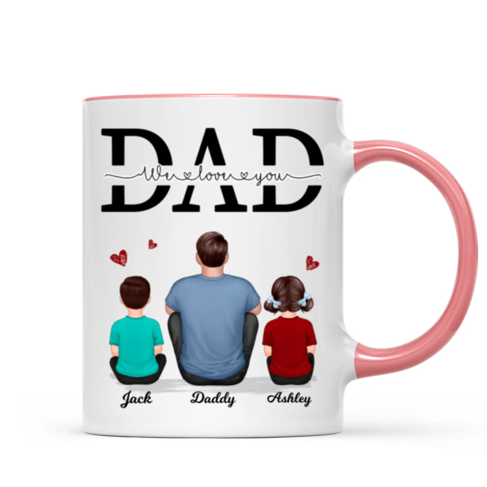 Dad We Love You Personalized Mug, Gift For Dad, Husband - Image 9
