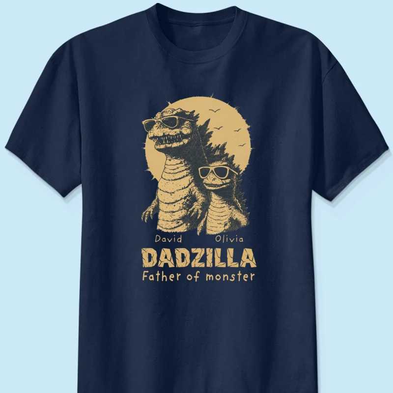 Father of Monsters - Personalized Shirt - Funny Father's Day Gift for Dad, Papa, Husband - Image 9