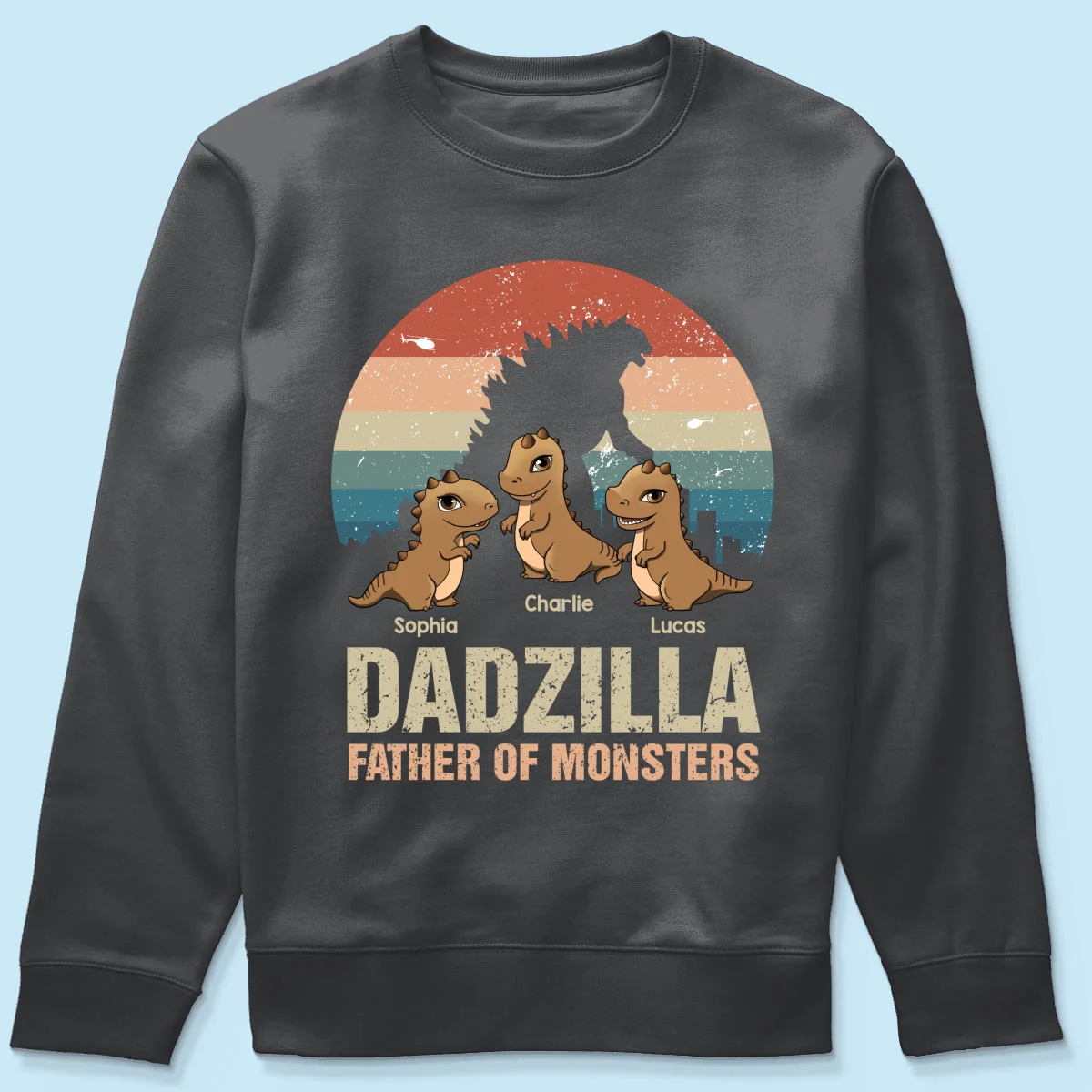 Dadzilla Retro Dinosaurs Personalized Shirt - Image 18
