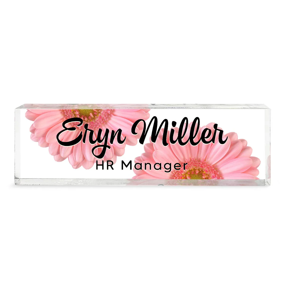 Personalized Office Acrylic Desk Name Plate, Office Desk Decor, Gift For Colleagues, Coworkers, Boss - Image 2