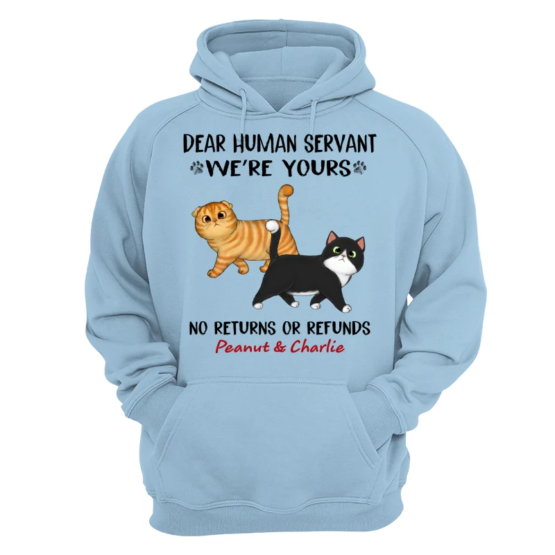 Dear Cat Dad Mom We‘re Yours Walking Fluffy Cat Personalized Shirt - Image 16