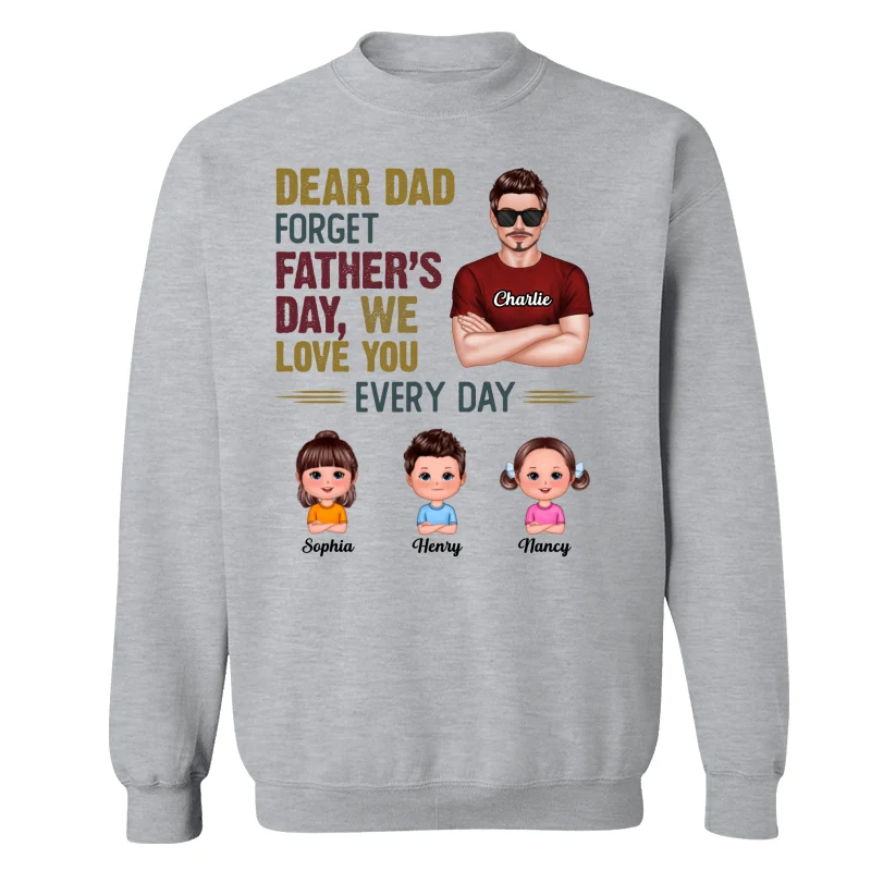 Dear Dad Forget Father‘s Day Man & Doll Kids Personalized Shirt - Image 18