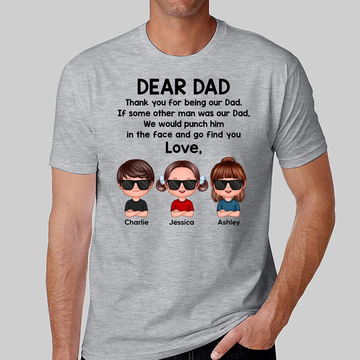 Dear Dad From Doll Kids Funny Father‘s Day Gift For Dad Personalized Shirt - Image 2
