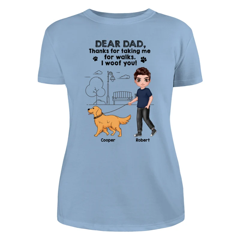 Dear Dog Dad Dog Mom Thanks For Taking Me For Walks Personalized Shirt - Image 12