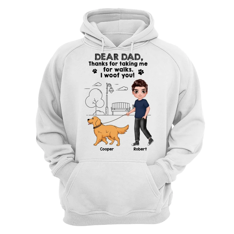 Dear Dog Dad Dog Mom Thanks For Taking Me For Walks Personalized Shirt - Image 13