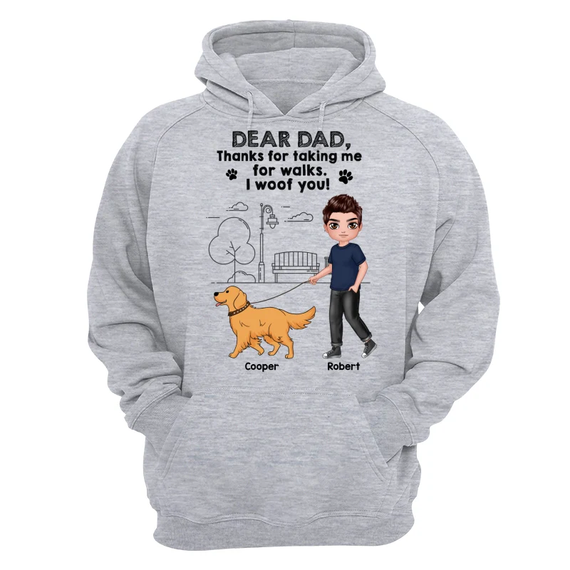 Dear Dog Dad Dog Mom Thanks For Taking Me For Walks Personalized Shirt - Image 14