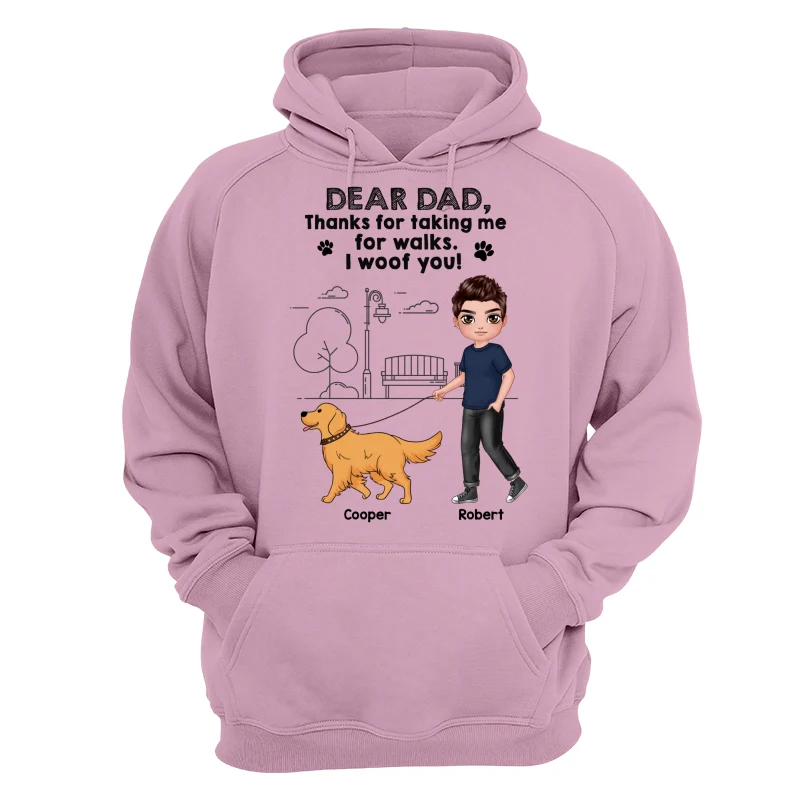 Dear Dog Dad Dog Mom Thanks For Taking Me For Walks Personalized Shirt - Image 15