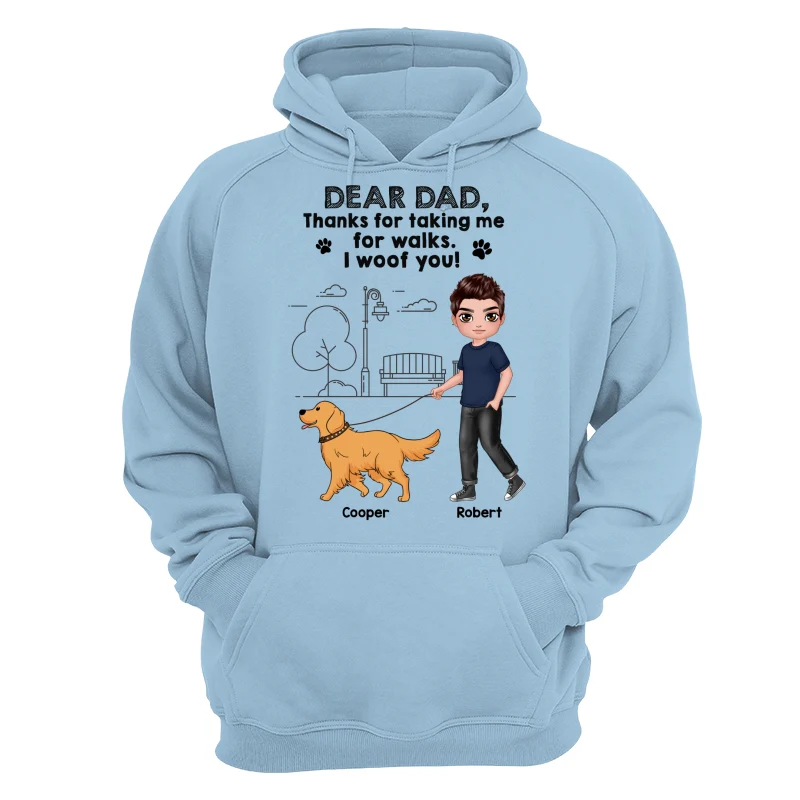 Dear Dog Dad Dog Mom Thanks For Taking Me For Walks Personalized Shirt - Image 16