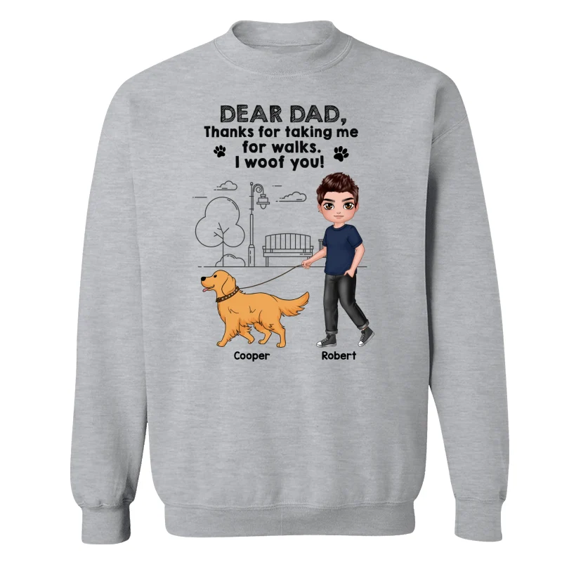 Dear Dog Dad Dog Mom Thanks For Taking Me For Walks Personalized Shirt - Image 18