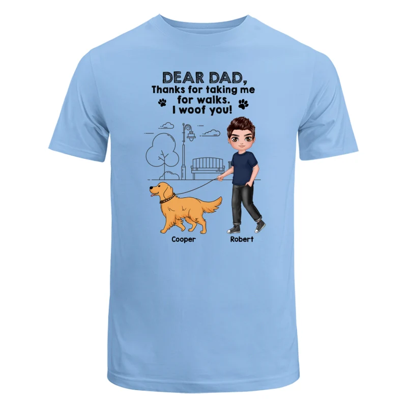 Dear Dog Dad Dog Mom Thanks For Taking Me For Walks Personalized Shirt - Image 8