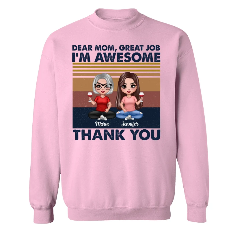 Dear Mom Great Job Sitting Doll Mom & Children Mother‘s Day Gift Personalized Shirt - Image 19
