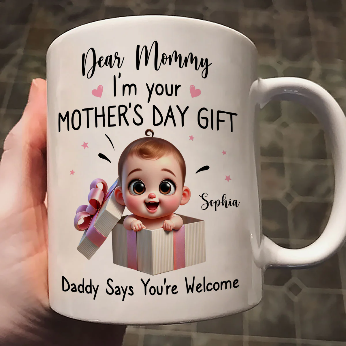 Dear Mom I'm Your Mother's Day New Mom Gift Personalized Mug, Funny Gift For Wife - Image 11