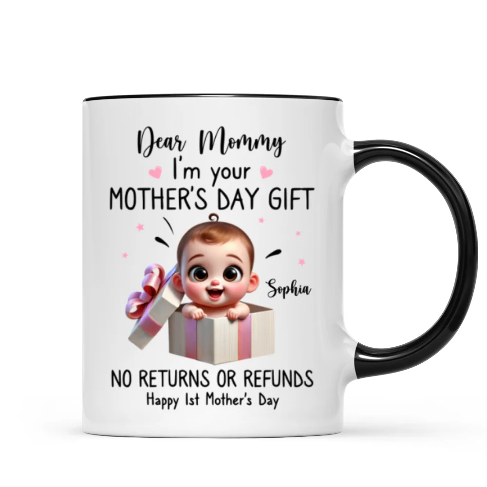 Dear Mom I'm Your Mother's Day New Mom Gift Personalized Mug, Funny Gift For Wife - Image 13