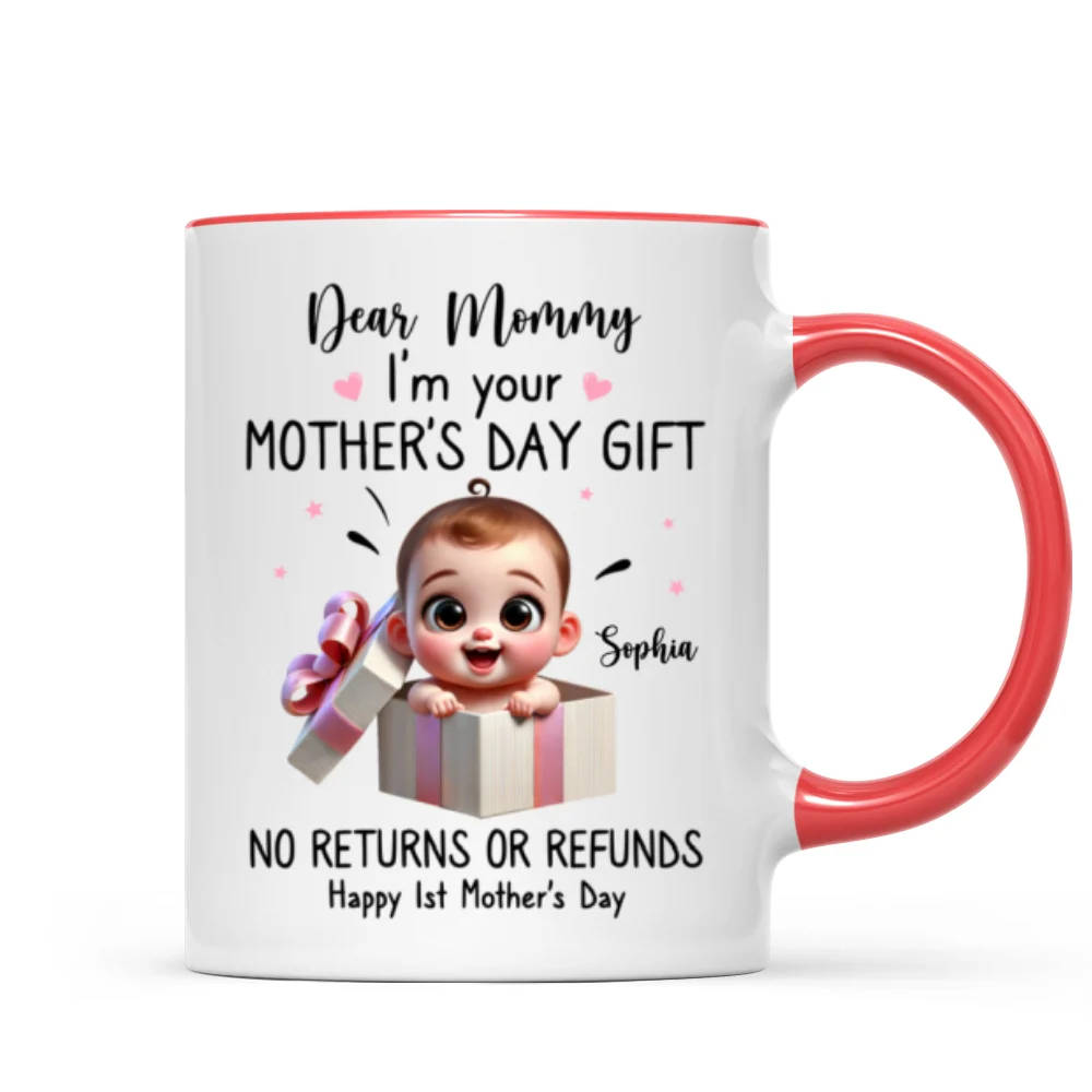 Dear Mom I'm Your Mother's Day New Mom Gift Personalized Mug, Funny Gift For Wife - Image 15
