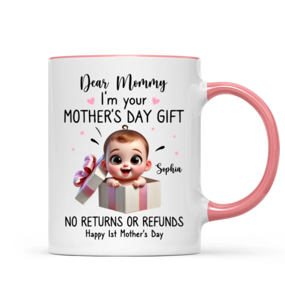 Dear Mom I'm Your Mother's Day New Mom Gift Personalized Mug, Funny Gift For Wife - Image 17
