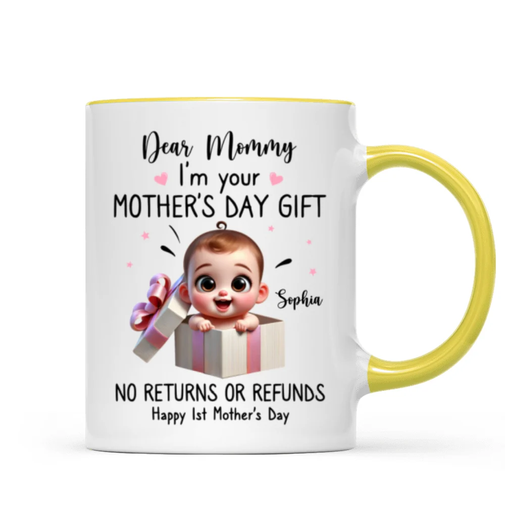 Dear Mom I'm Your Mother's Day New Mom Gift Personalized Mug, Funny Gift For Wife - Image 19