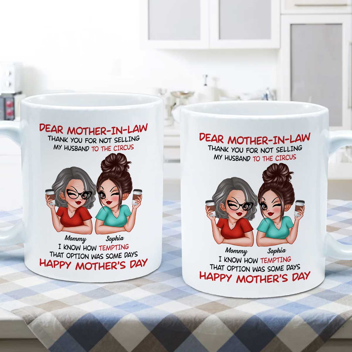 Dear My Mother-in-law Happy Mother's Day Personalized Mug - Image 5