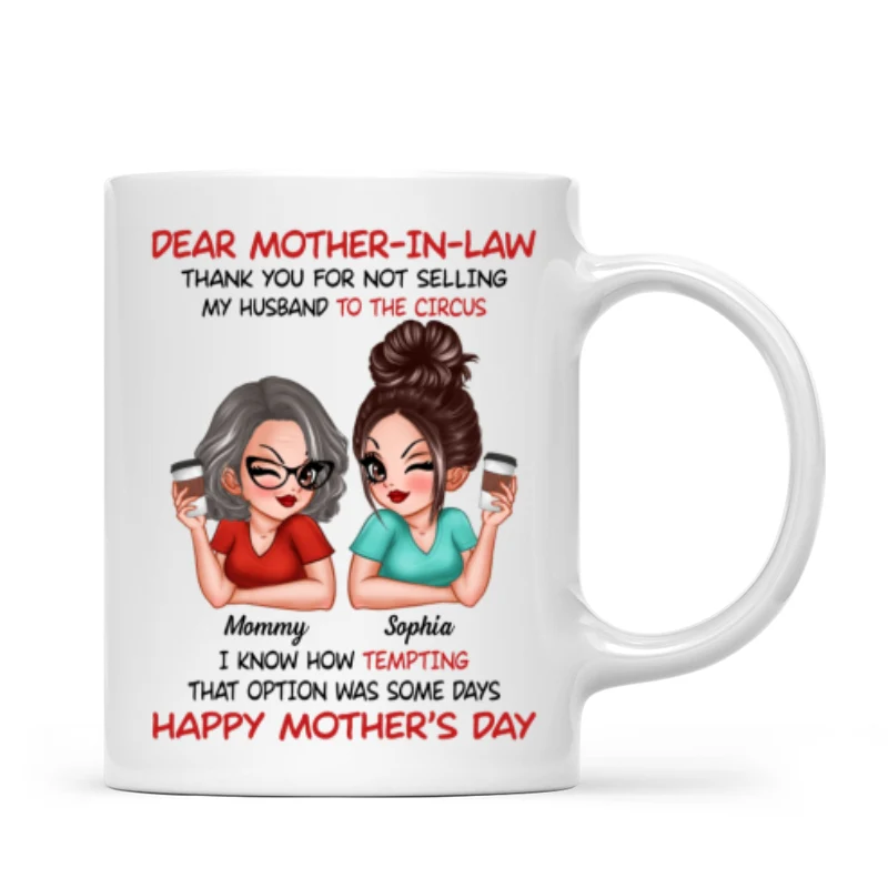 Dear My Mother-in-law Happy Mother's Day Personalized Mug - Image 7