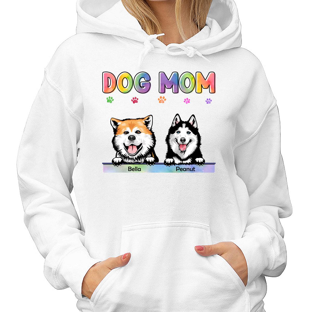Dog Cat Mom Bright Color Gift For Pet Lover Personalized Shirt - Image 4