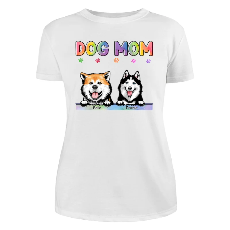 Dog Cat Mom Bright Color Gift For Pet Lover Personalized Shirt - Image 9