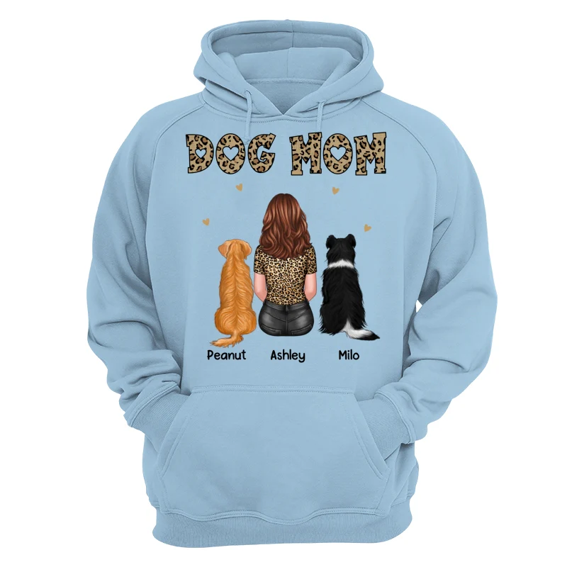 Dog Cat Mom Leopard Back View Personalized Shirt - Gift For Dog Lover, Cat Lover - Gift For Pet Lover - Image 16