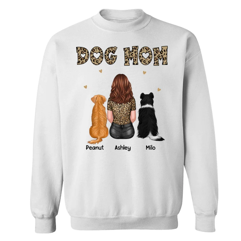 Dog Cat Mom Leopard Back View Personalized Shirt - Gift For Dog Lover, Cat Lover - Gift For Pet Lover - Image 17