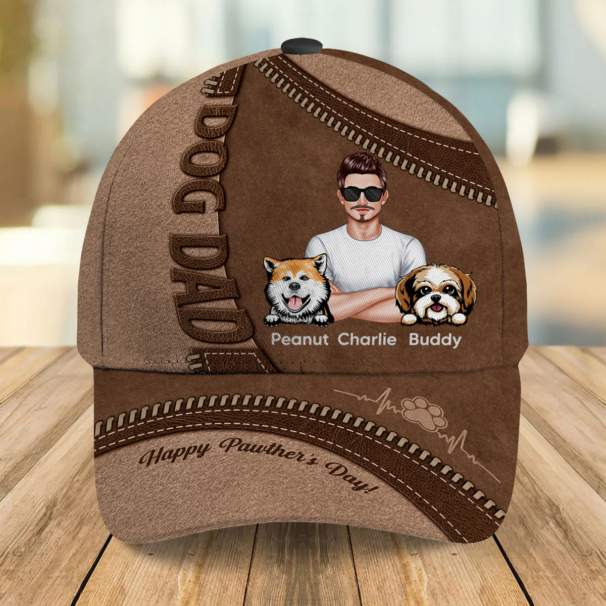 Dog Dad Happy Father's Day Personalized Classic Cap