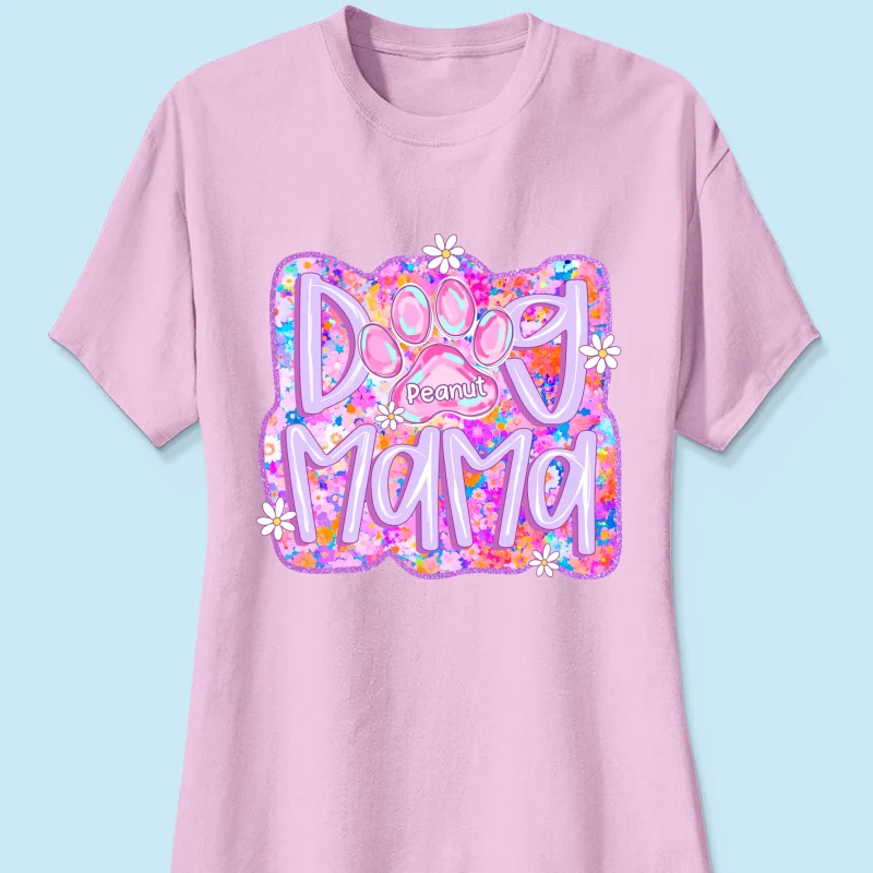 Dog Mama Preppy Dog Mom Personalized Shirt, Trendy Gift for Dog Moms - Image 13