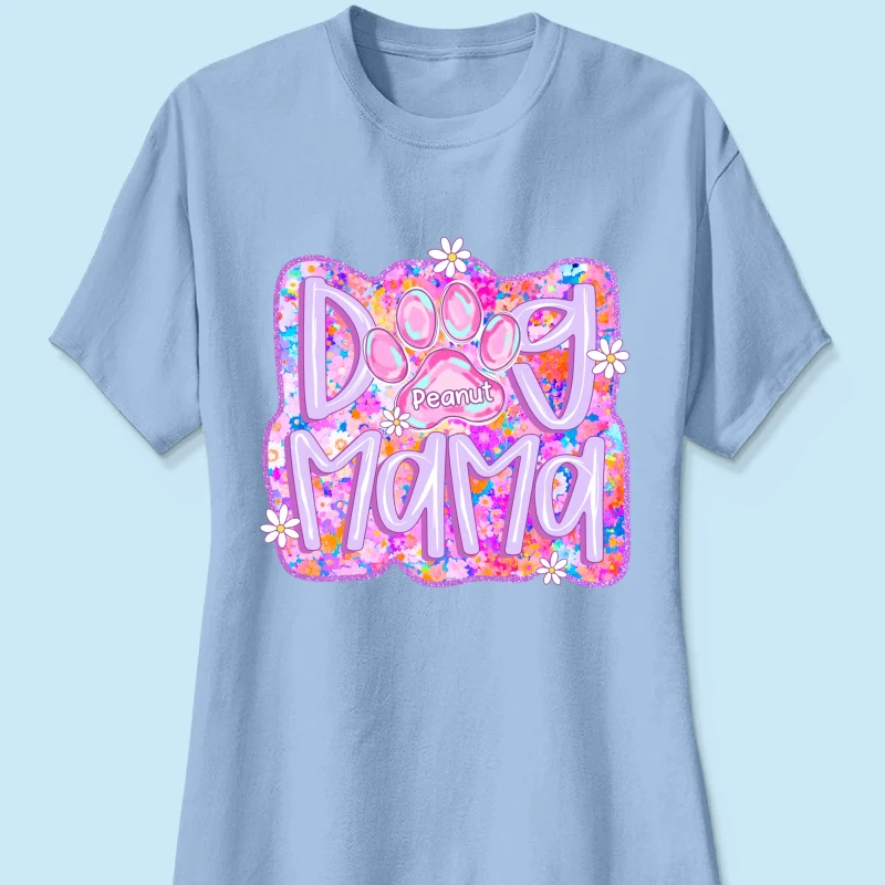 Dog Mama Preppy Dog Mom Personalized Shirt, Trendy Gift for Dog Moms - Image 14