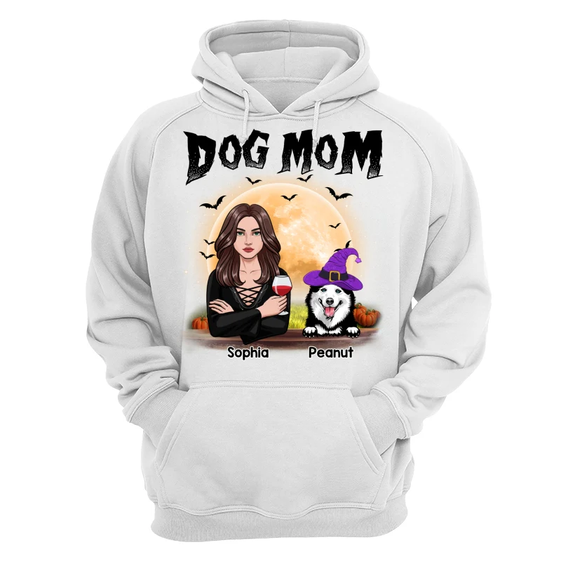 Dog Mom Halloween Girl Vector Personalized Shirt - Image 13