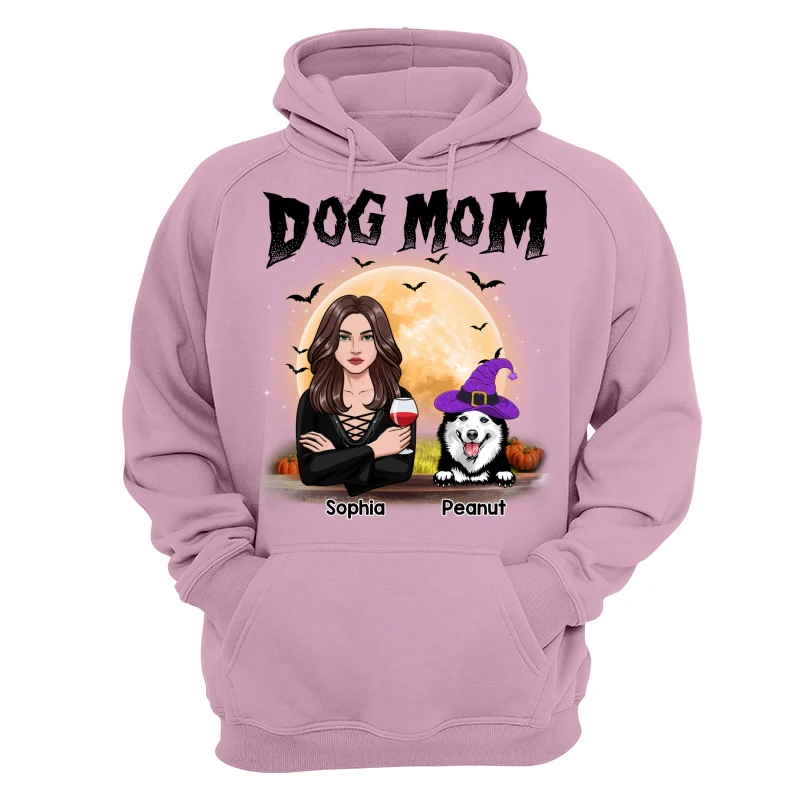 Dog Mom Halloween Girl Vector Personalized Shirt - Image 15