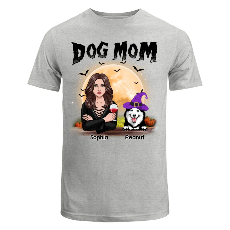 Dog Mom Halloween Girl Vector Personalized Shirt - Image 6