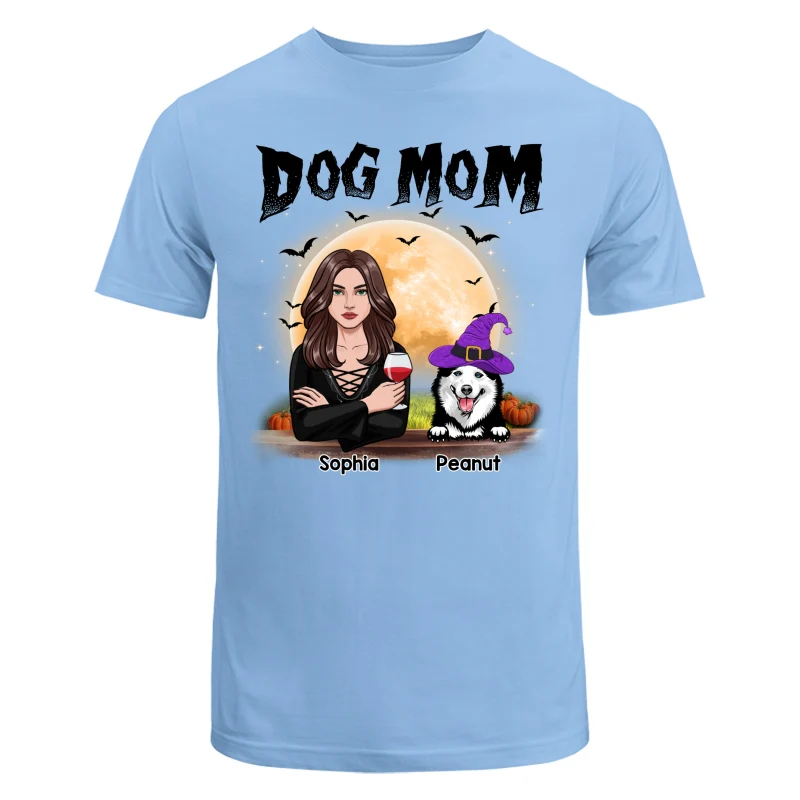 Dog Mom Halloween Girl Vector Personalized Shirt - Image 8
