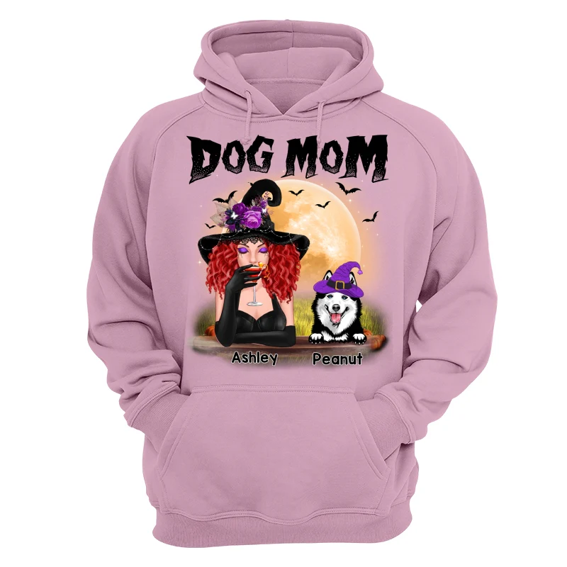 Dog Mom In Halloween Witch Costume Personalized Shirt - Image 11