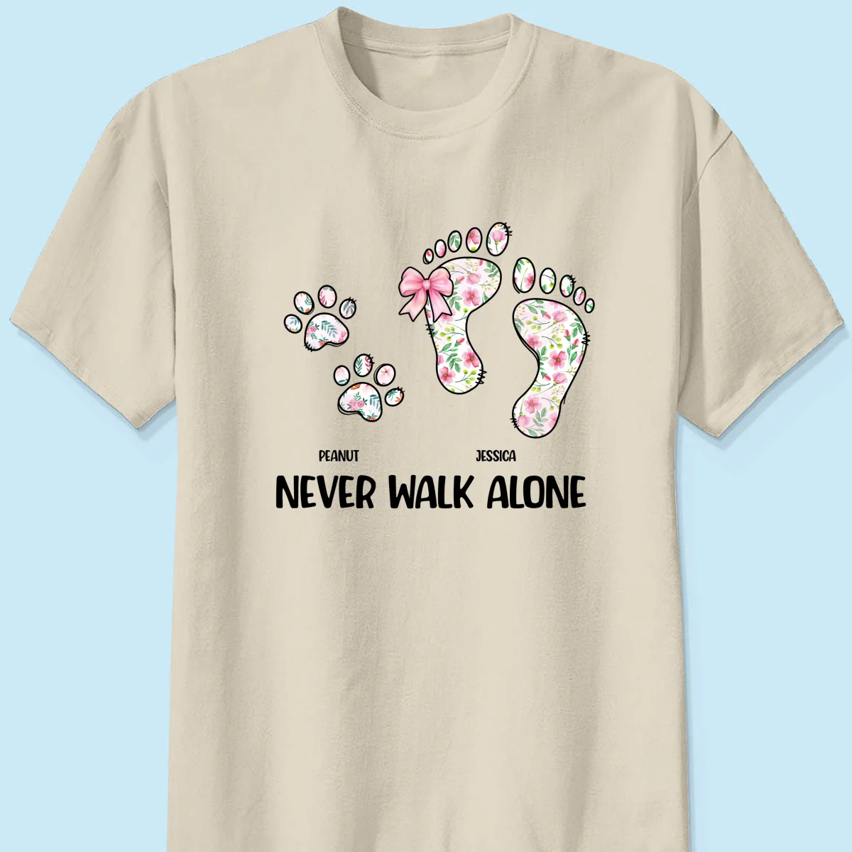 Dog Mom Never Walk Alone Personalized Shirt - Image 13