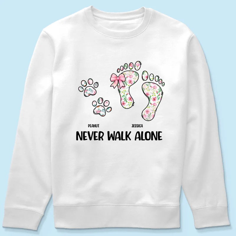 Dog Mom Never Walk Alone Personalized Shirt - Image 21