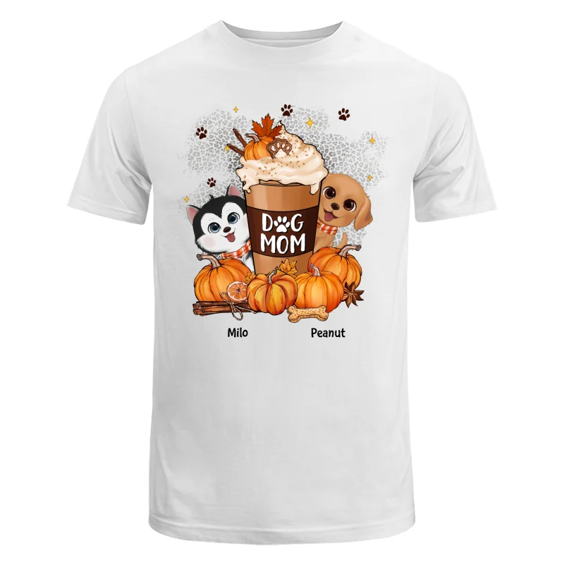 Dog Mom Pumpkin Spice Latte Personalized Shirt - Image 5