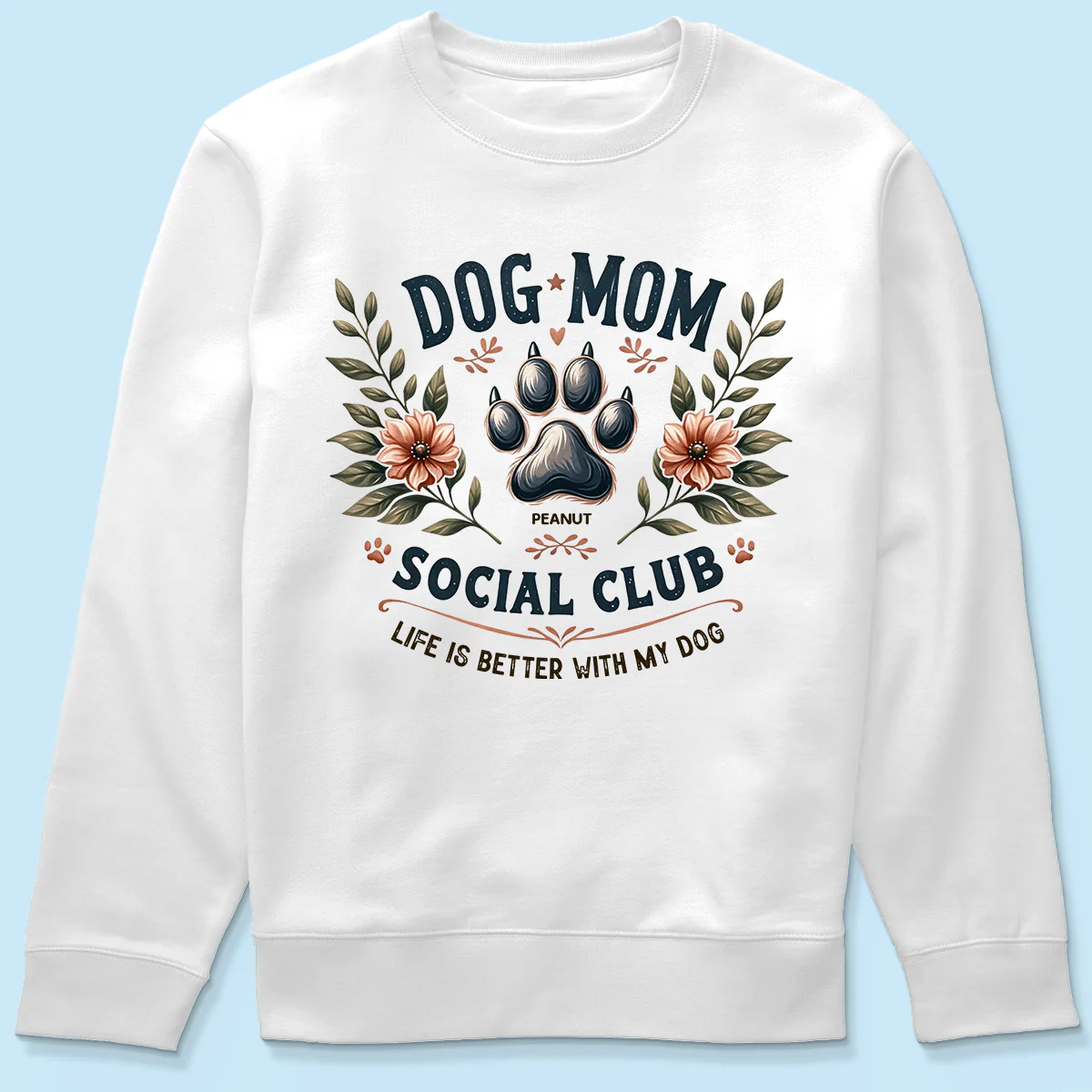 Dog Mom Social Club Personalized Shirt, Trendy Gift for Dog Moms - Image 9