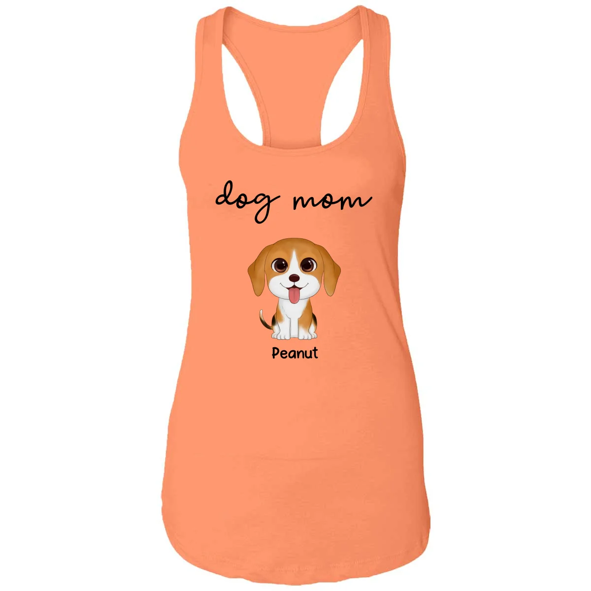 TRENDINGCUSTOM Dog Mom Watercolor Cute Dogs Personalized Tank Top Shirt - Image 10