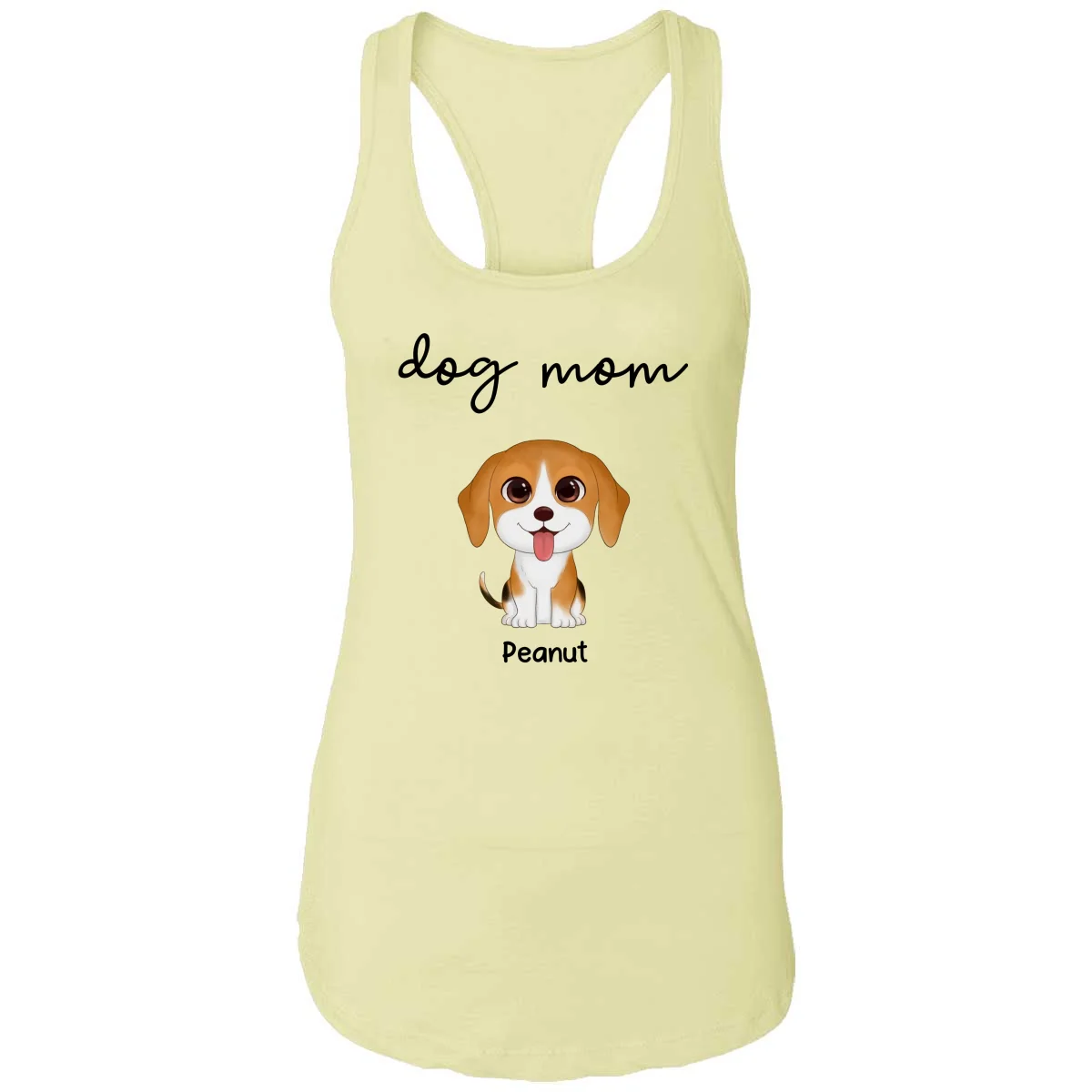 TRENDINGCUSTOM Dog Mom Watercolor Cute Dogs Personalized Tank Top Shirt - Image 11