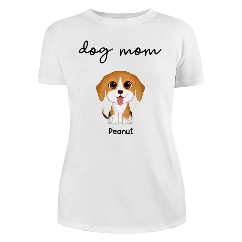 TRENDINGCUSTOM Dog Mom Watercolor Cute Dogs Personalized Tank Top Shirt - Image 17