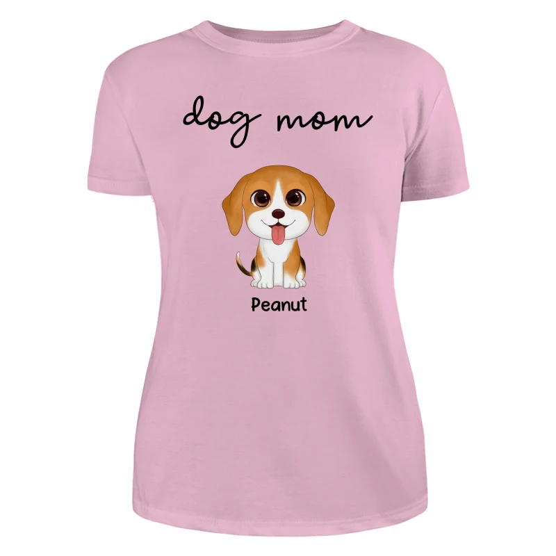 TRENDINGCUSTOM Dog Mom Watercolor Cute Dogs Personalized Tank Top Shirt - Image 19